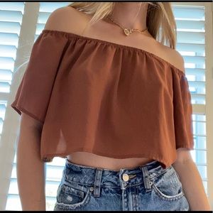Off the Shoulder Crop Top